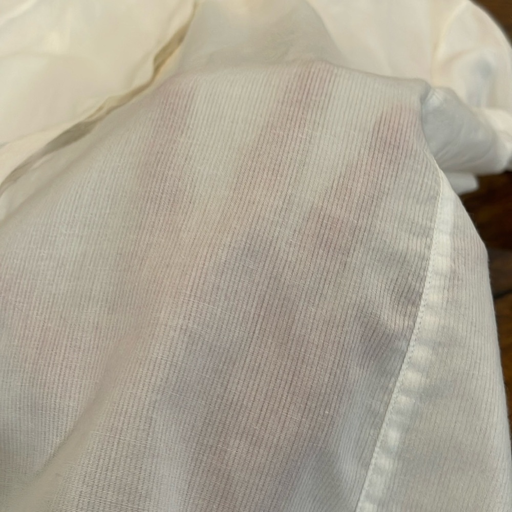 CAbi Women's Small Vacation Tunic Shirt White Long Sleeve Button Down - Picture 16 of 16
